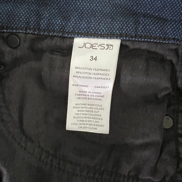 Joe's Pants Men's 34 Short Blue Textured Straight Leg - Picture 7 of 7